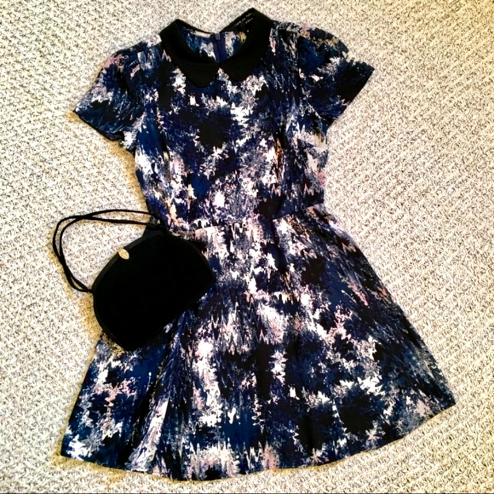 Aqua Nordstrom Peter Pan Collar Dress